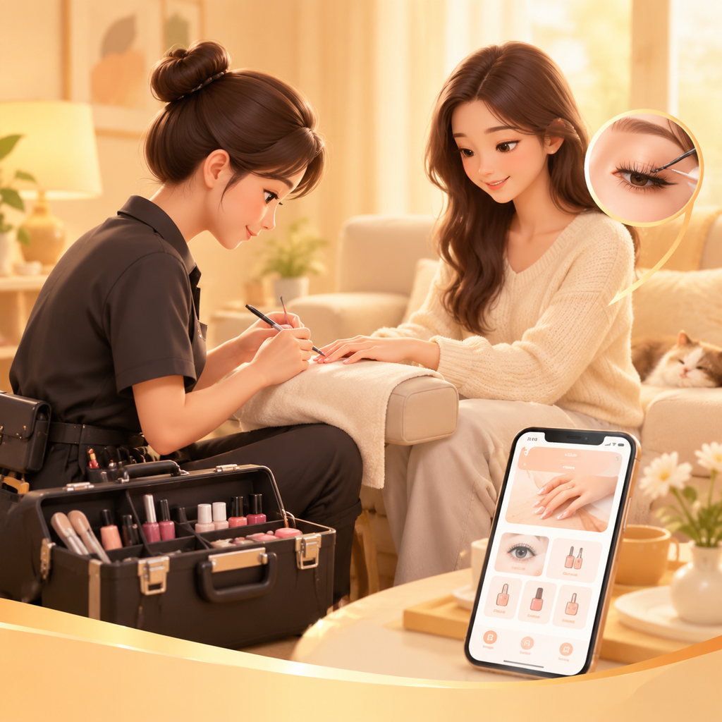 上门美甲美睫预约系统场景图